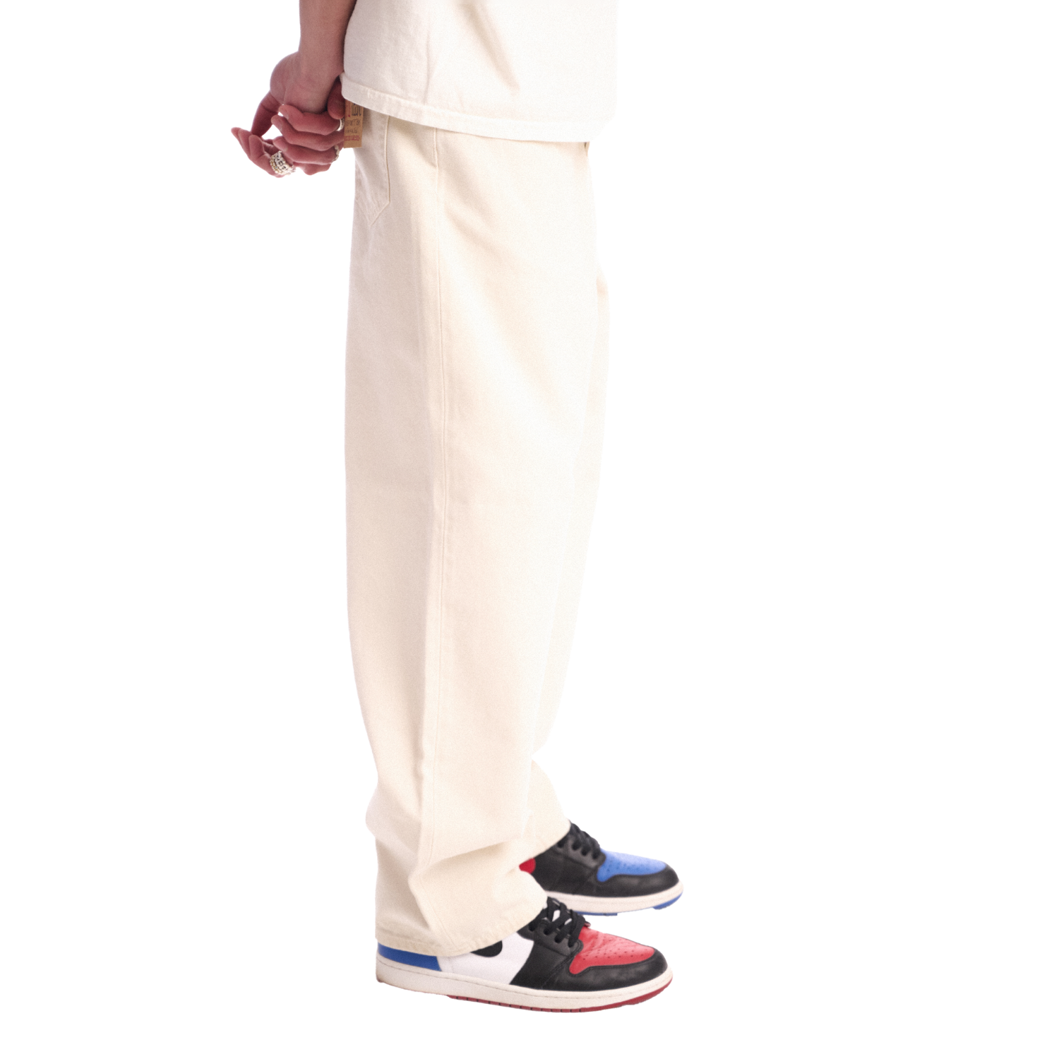 stussy BIGOL jean ホワイト BIG OL JEAN WASHED CANVAS - VINTAGE NATURAL I STUSSY