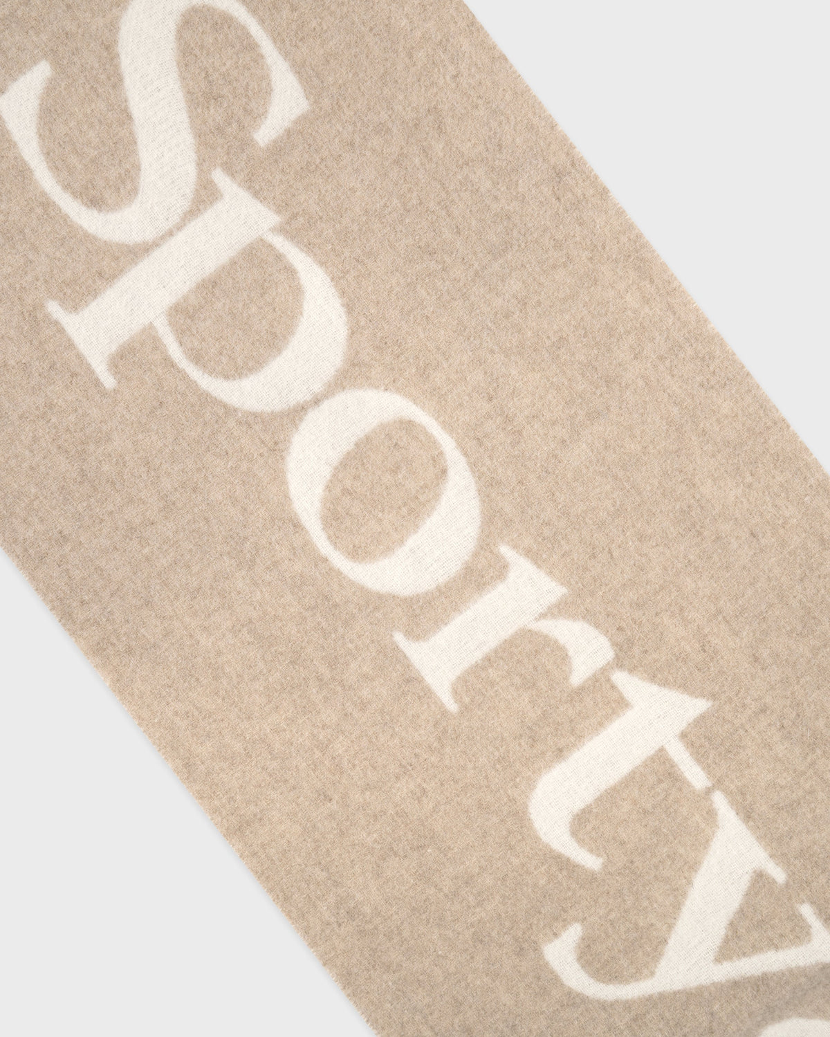 Sporty & Rich Big Serif Scarf Ecru
