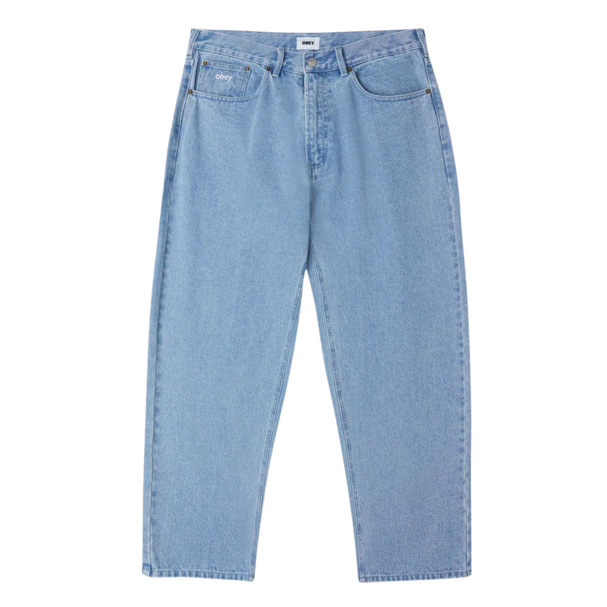 Obey Bigwig Baggy Denim Pant - Light Indigo