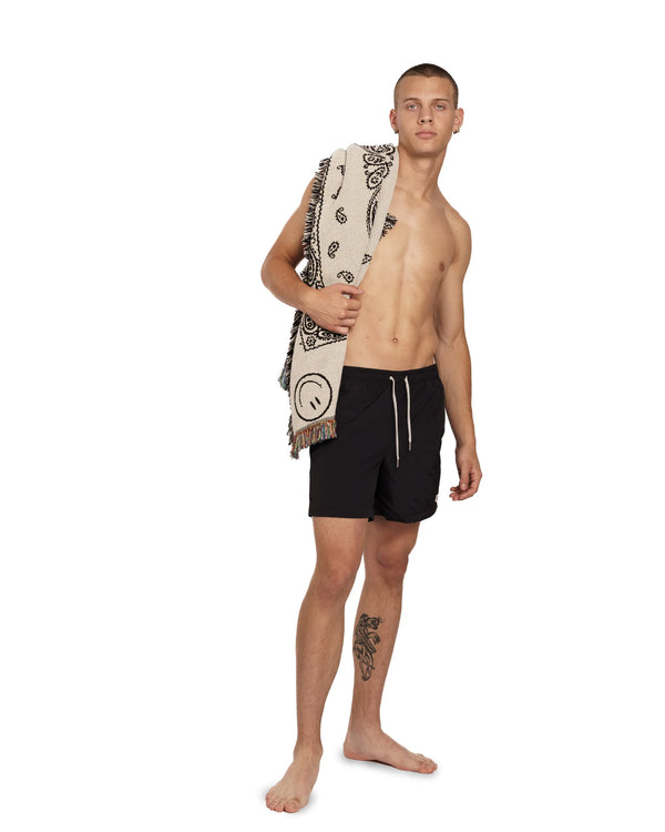 SOLID SWIM TRUNK BLACK I BATHER Momentum Clothing