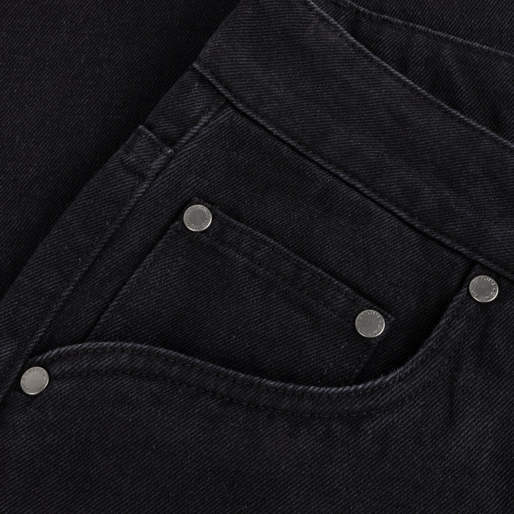 DIME Baggy Denim Pants Black