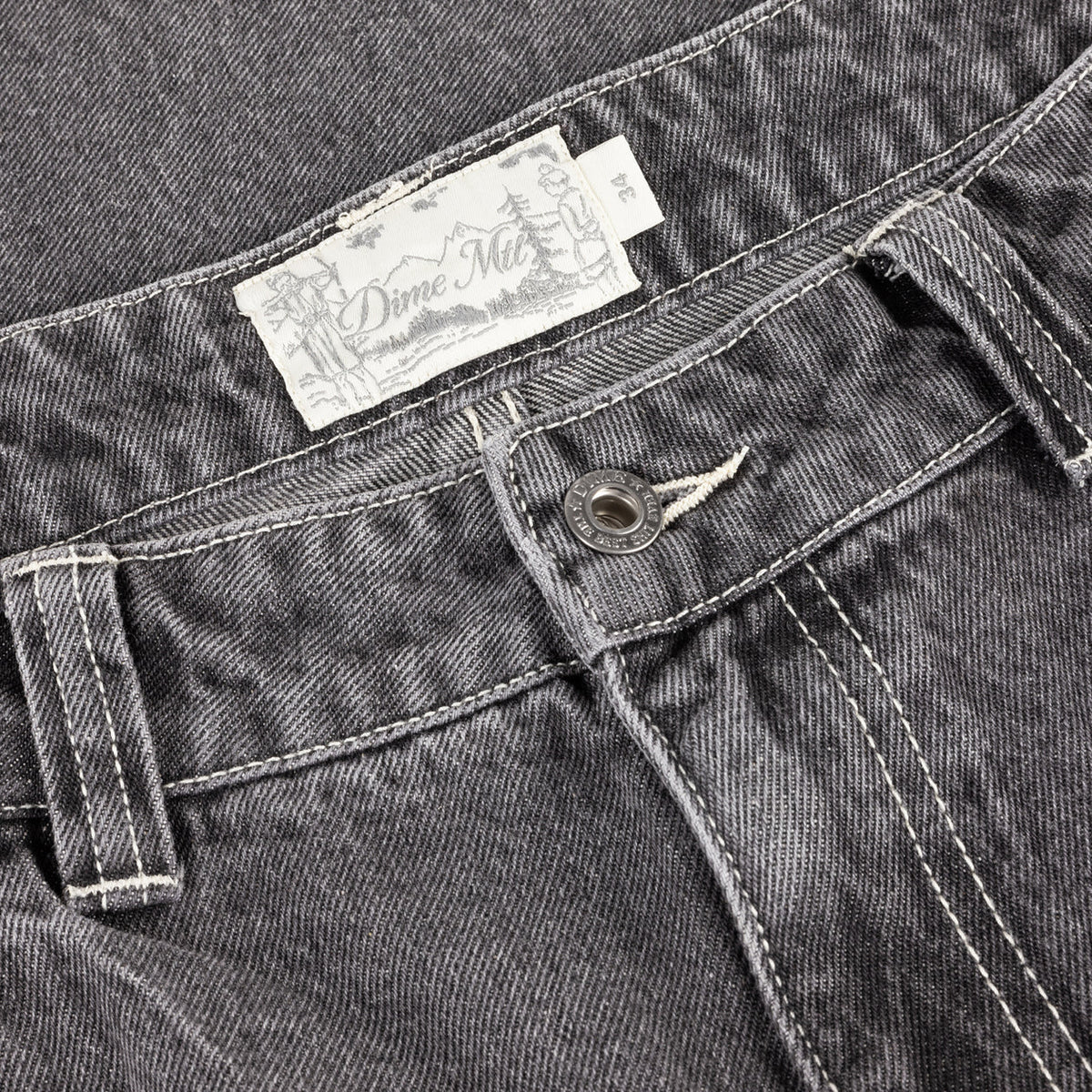 Dime Baggy Wink Denim Pants Faded Black