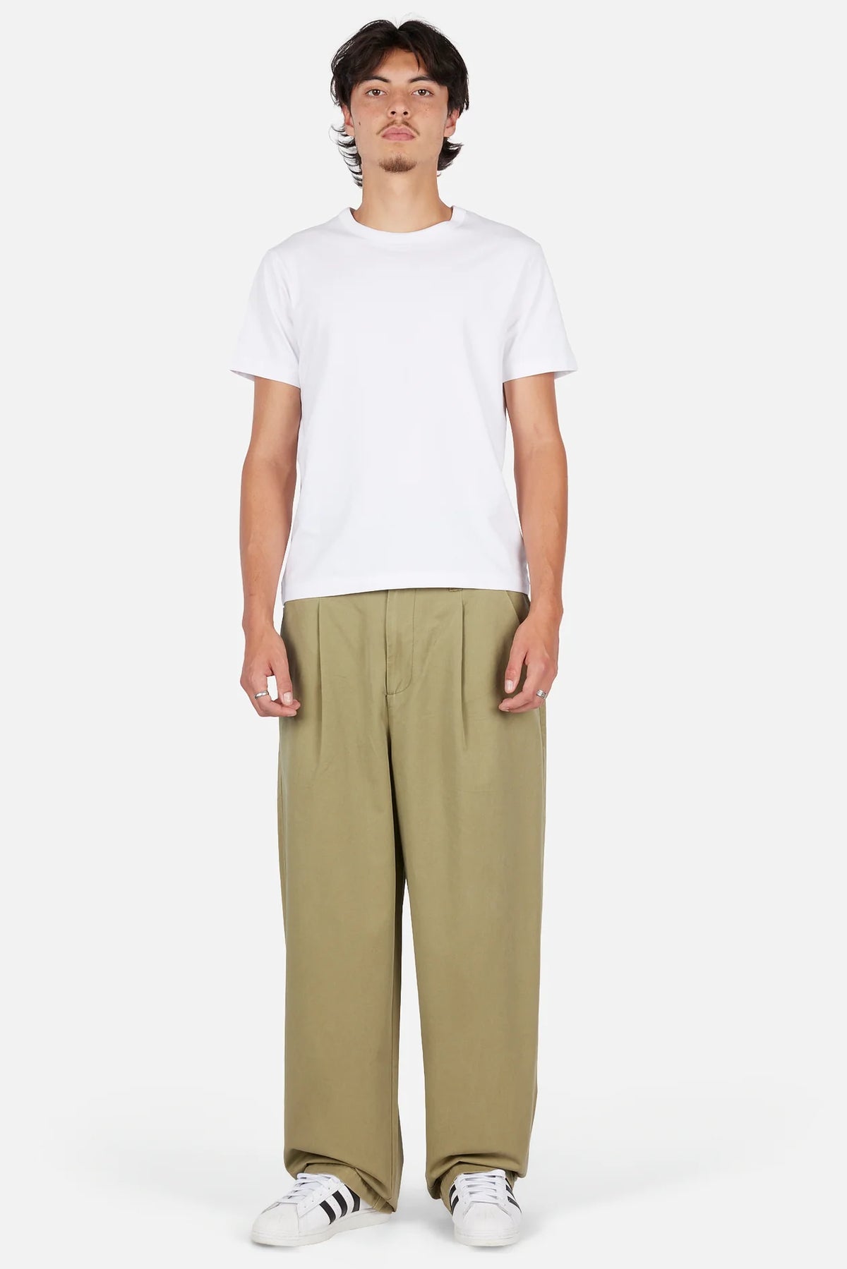 Dime Baggy Chino Pants Light Military