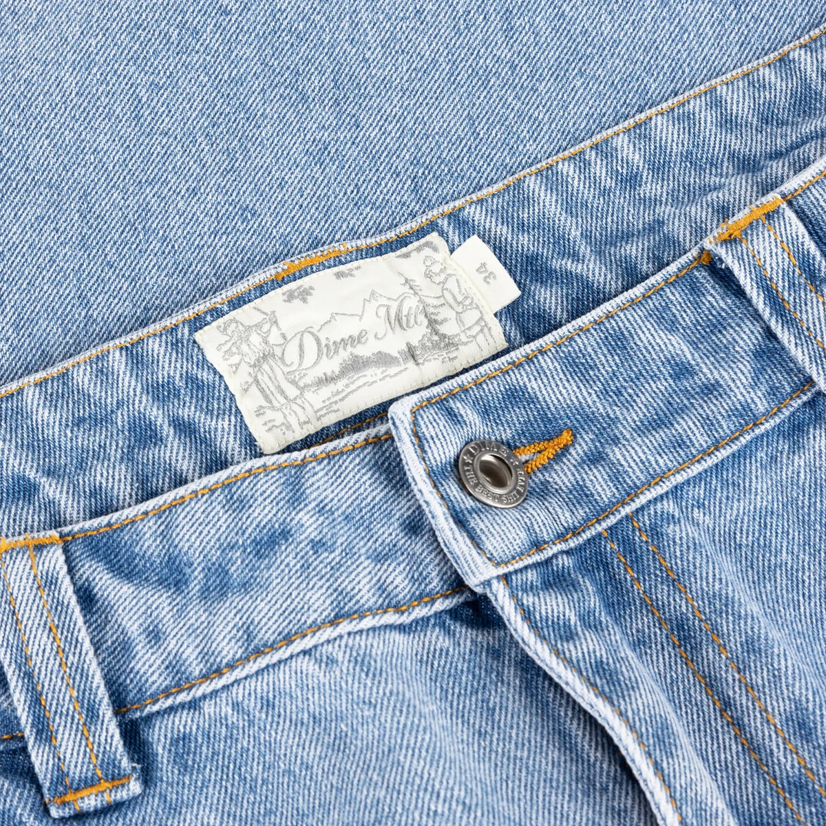 Dime Relaxed Denim Pants Blue Washed