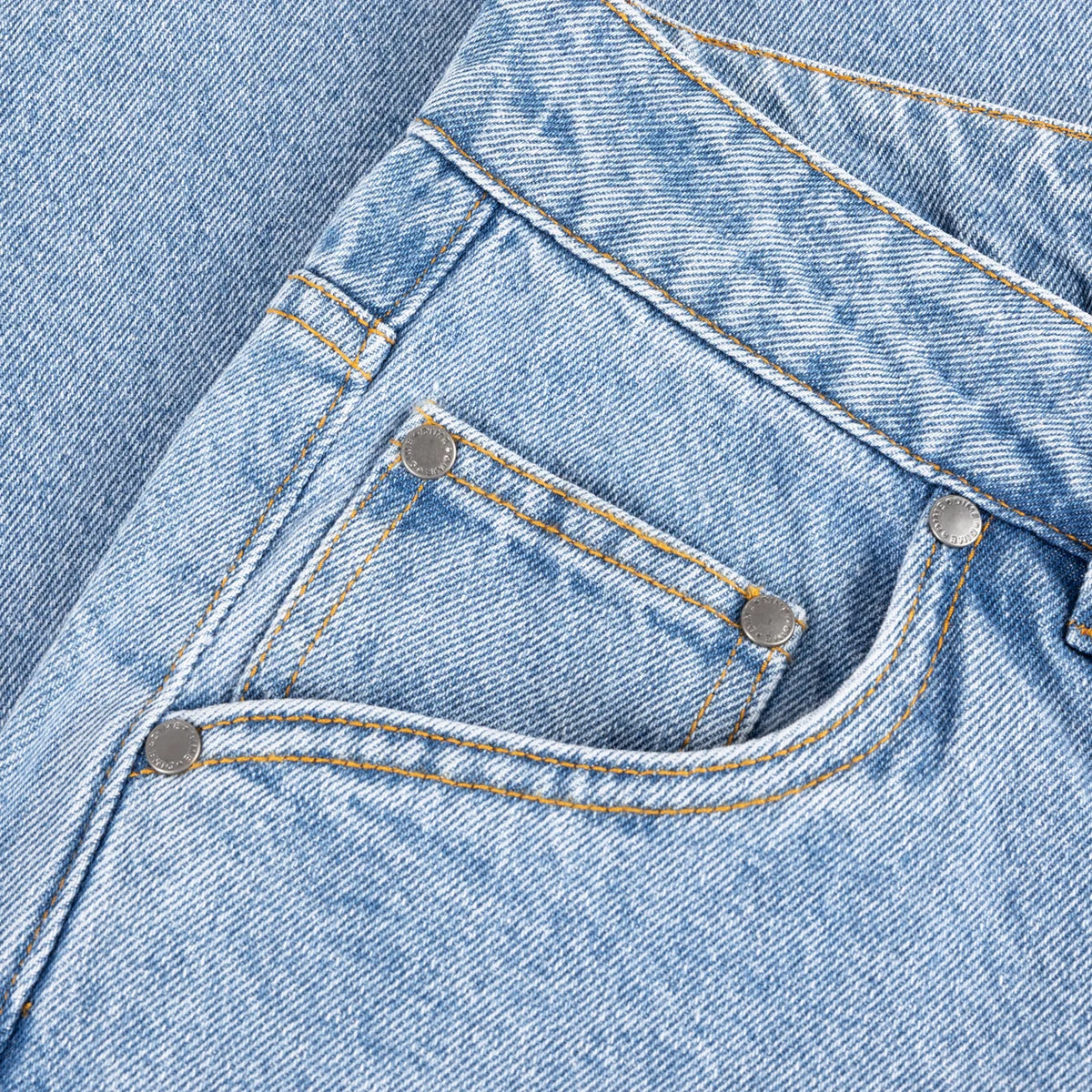 Dime Relaxed Denim Pants Blue Washed