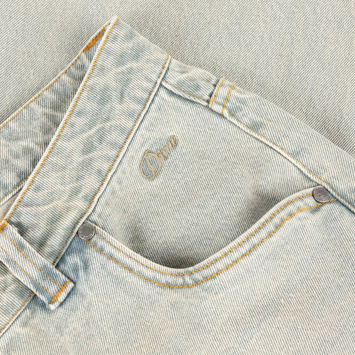 Dime Relaxed Denim Pants Sandblasted Sky Blue