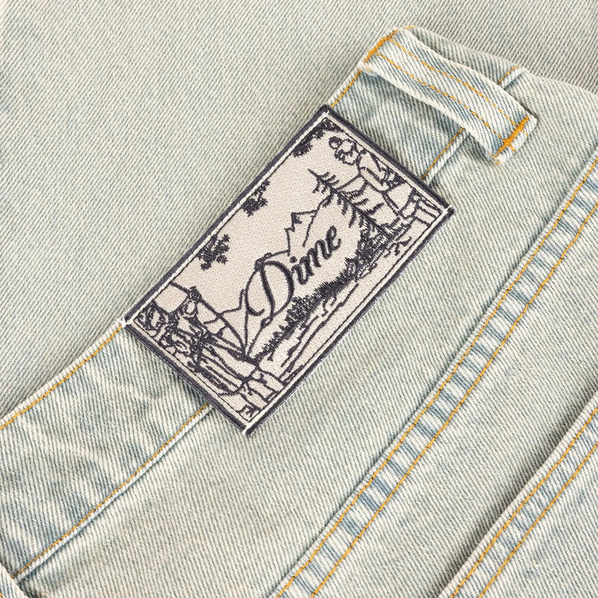 Dime Relaxed Denim Pants Sandblasted Sky Blue