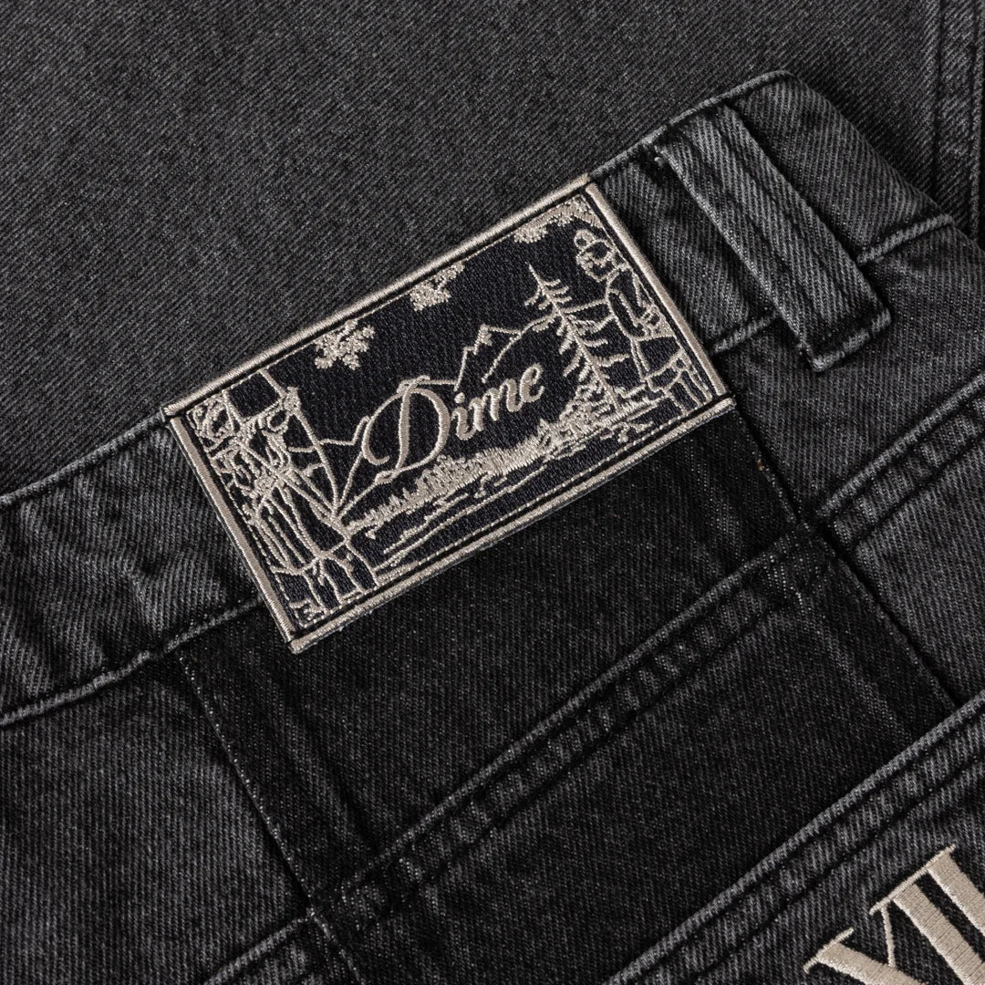 Dime Baggy Denim Pants Knowtomatic Black