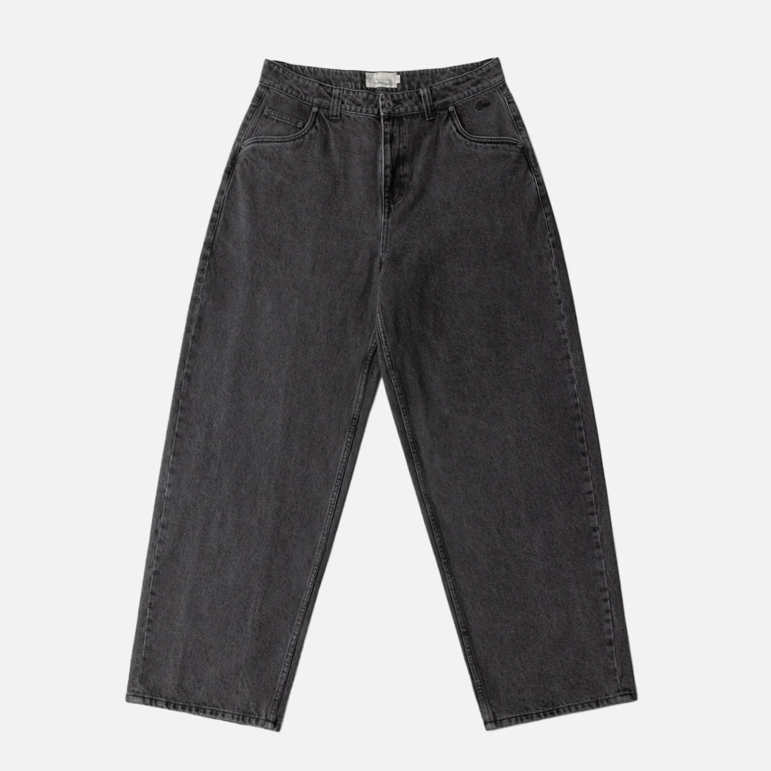 Dime Baggy Denim Pants Knowtomatic Black