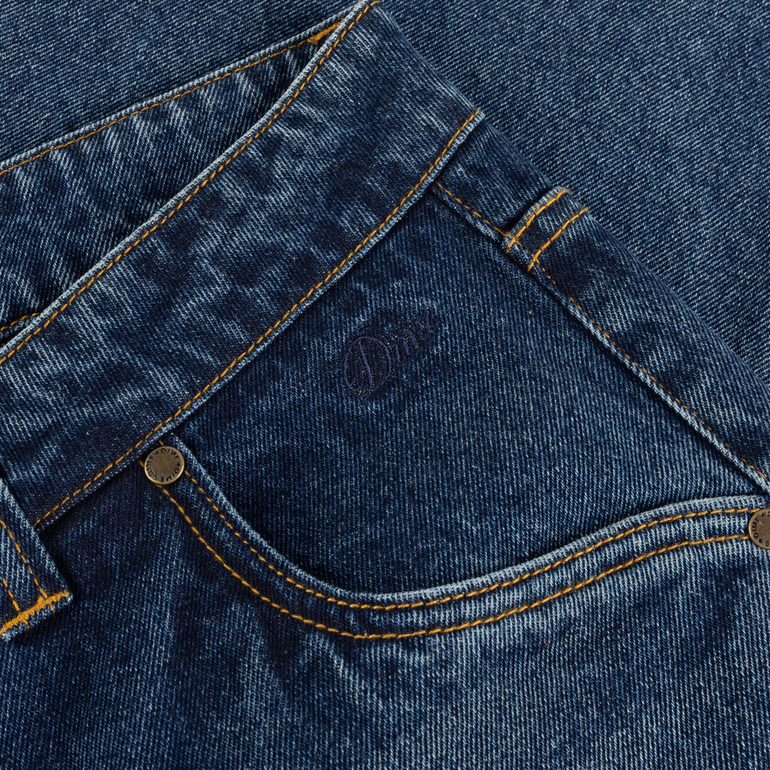 Dime Baggy Denim Pants Sandblasted Night Indigo