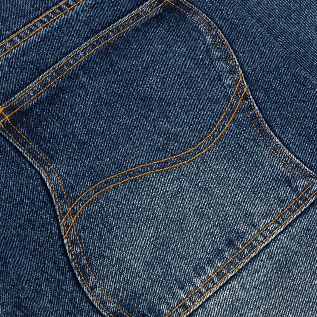 Dime Baggy Denim Pants Sandblasted Night Indigo