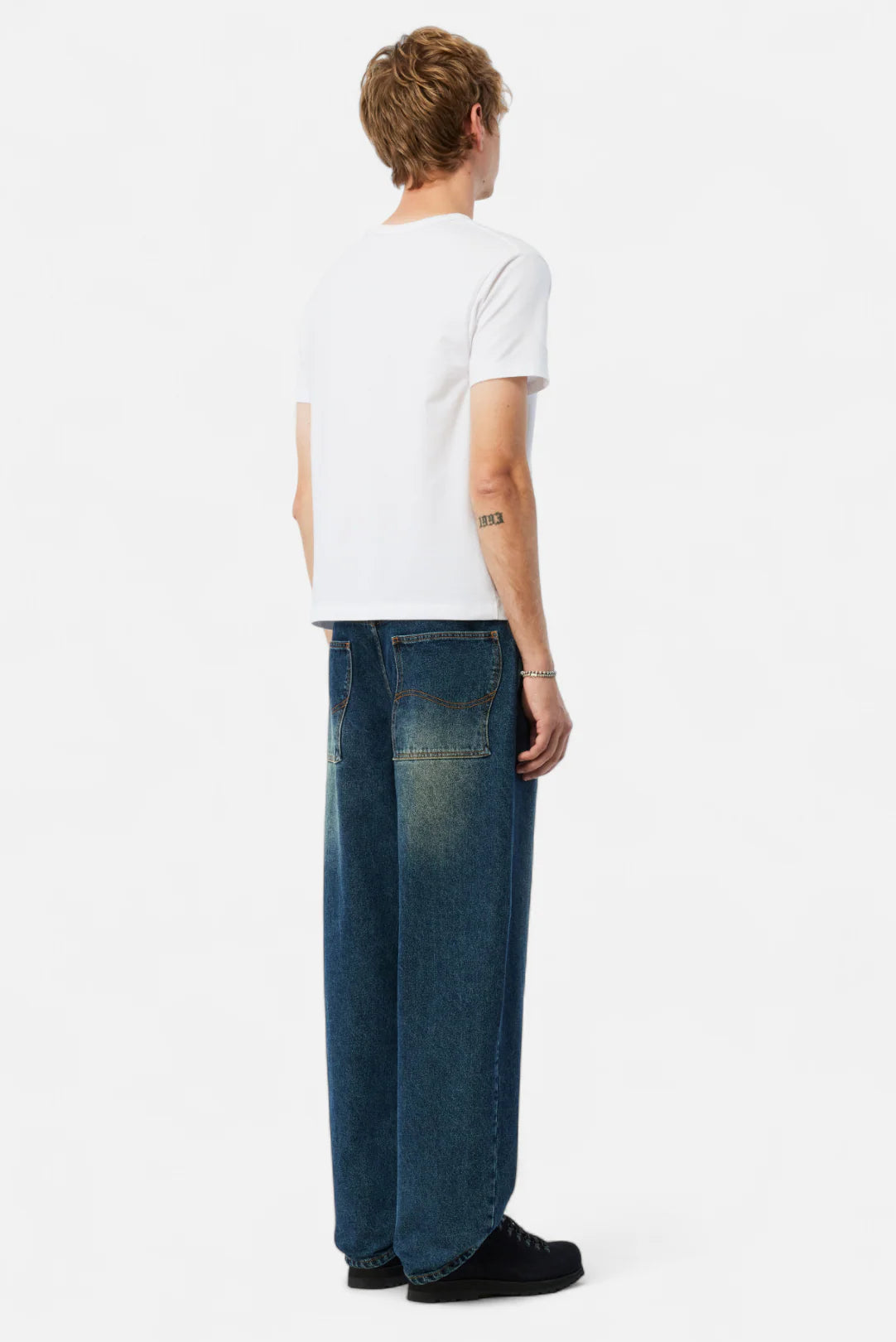 Dime Baggy Denim Pants Sandblasted Night Indigo