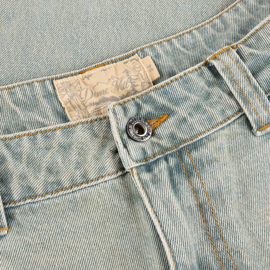 Dime Baggy Denim Pants Sandblasted Sky Blue
