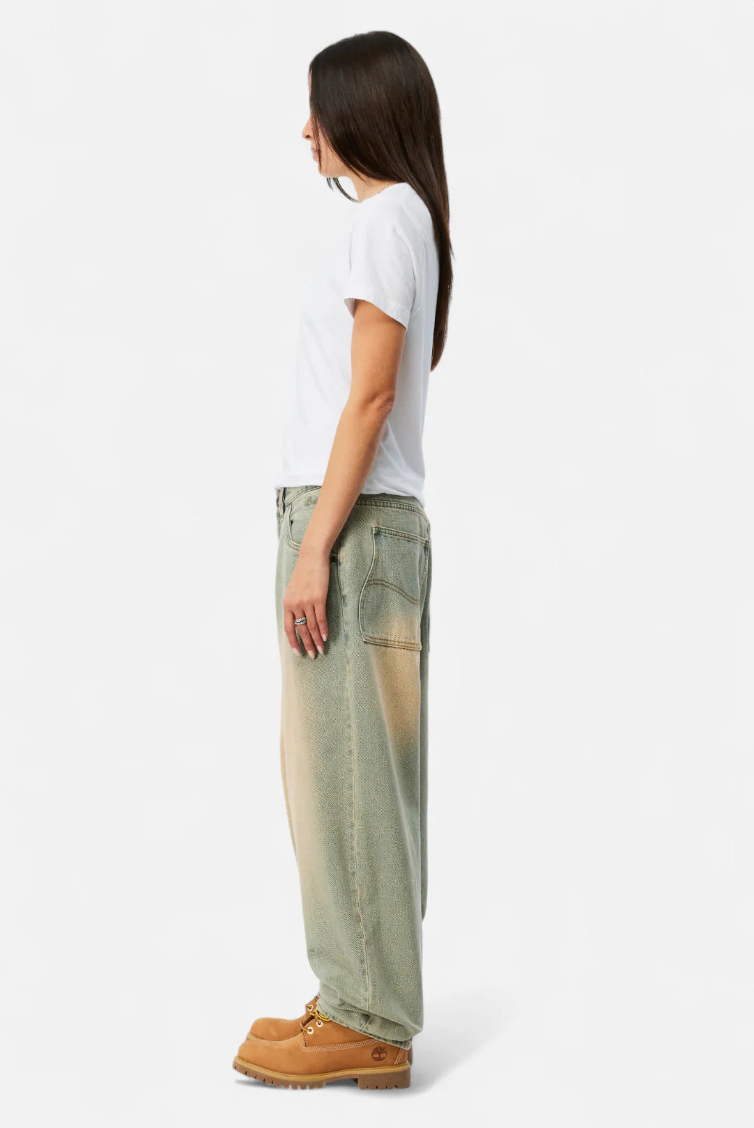 Dime Baggy Denim Pants Sandblasted Sky Blue