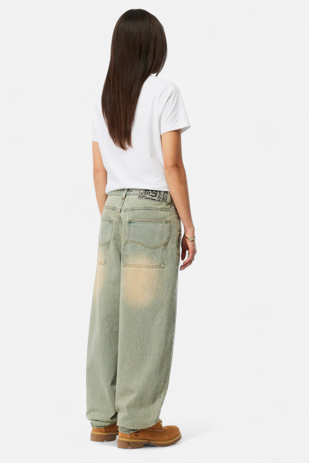 Dime Baggy Denim Pants Sandblasted Sky Blue