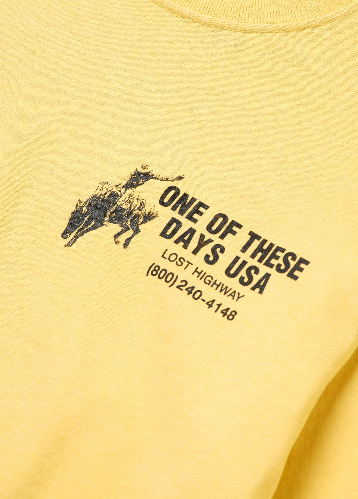 One of These Days Break On Through T-Shirt Summer Yellow