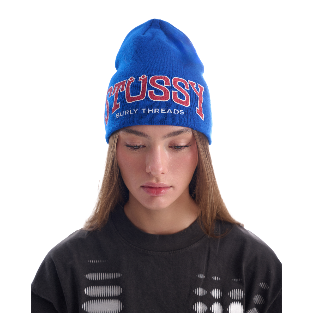 BURLY THREADS SKULLCAP BEANIE - BLUE