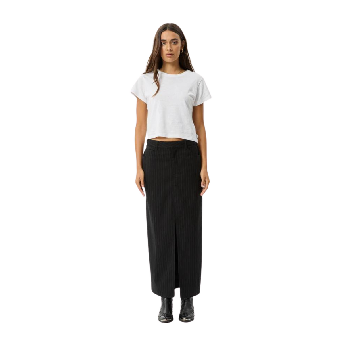 BUSINESS SPLIT MAXI SKIRT