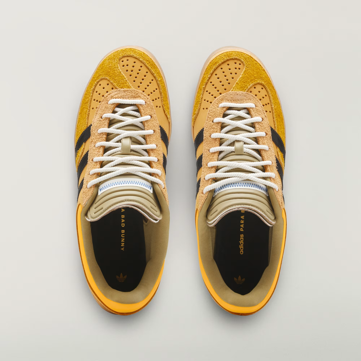 Bad Bunny Gazelle Indoor Solar Gold/Core Black/Gum3