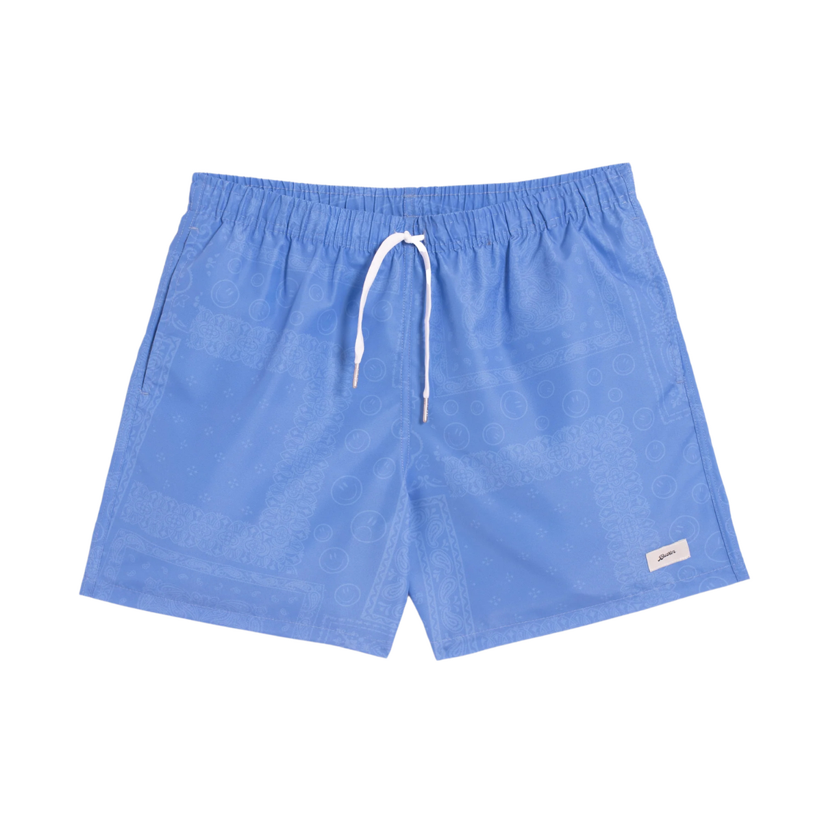 Bather Cornflower Tonal Bandana Swim Trunk Blue