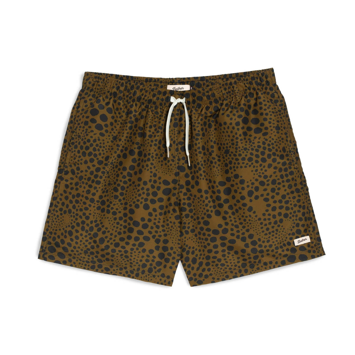Bather Croc Speckle Swim Trunk Brown