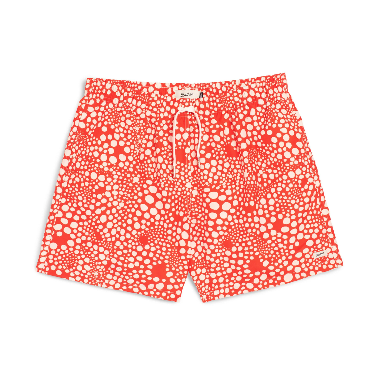 Bather Strawberry Speckle Swim Trunk Red