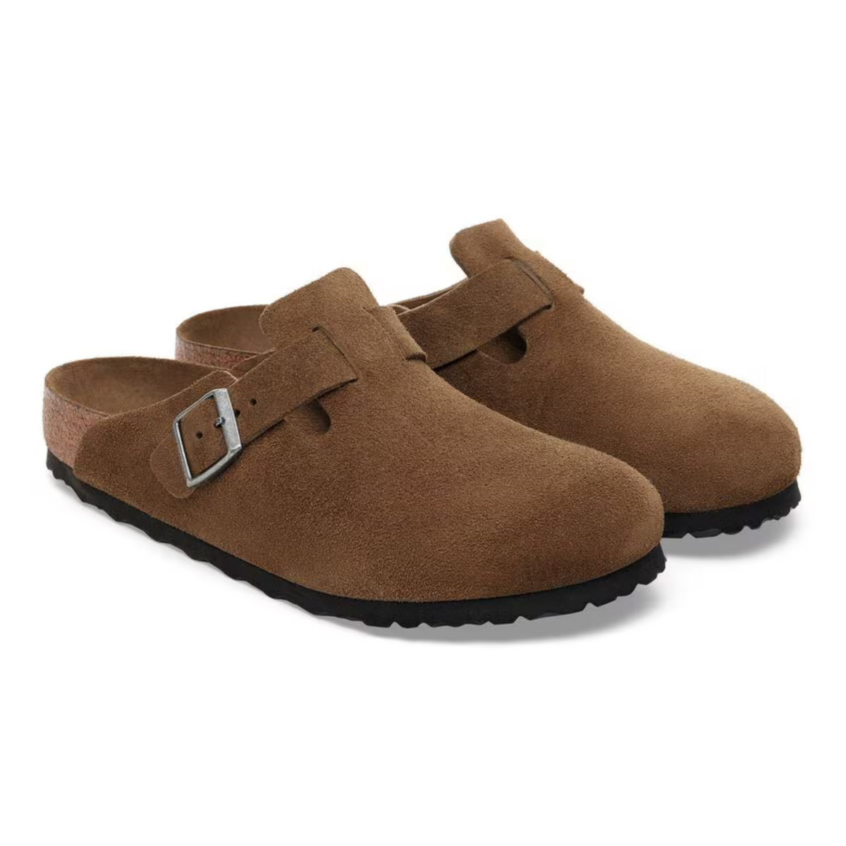Birkenstock Boston Soft Footbed Suede Dark Tea