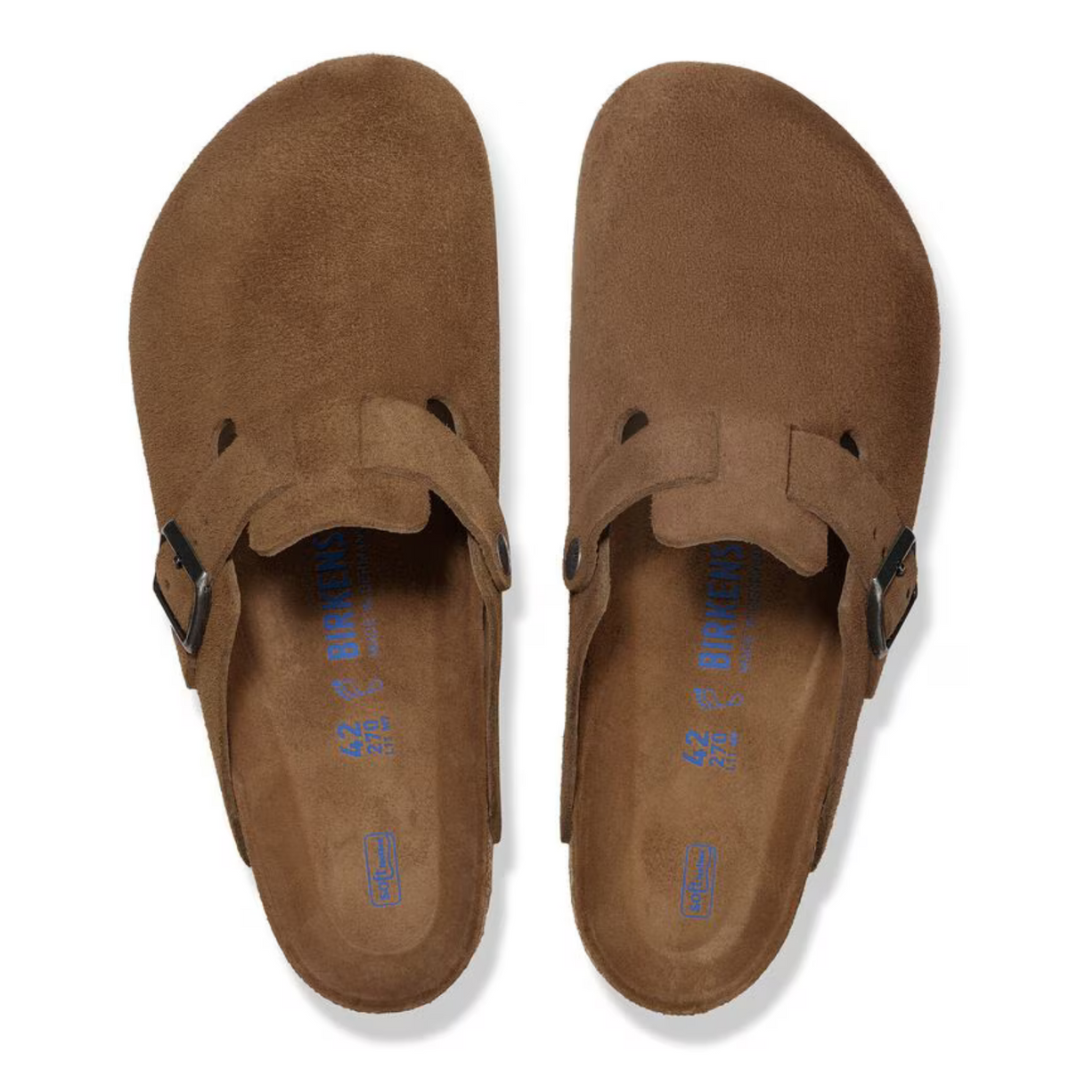 Birkenstock Boston Soft Footbed Suede Dark Tea