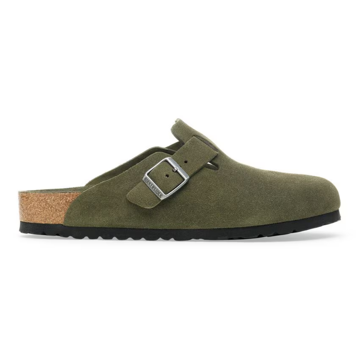 Birkenstock Boston Soft Footbed Suede Thyme Tonal