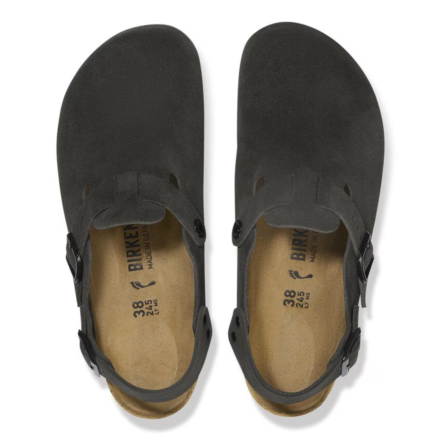サンダル・ミュール BIRKENSTOCK SS25 TOKIO (1029429 PS) Birkenstock Tokio Suede Black I Momentum - Momentum Clothing