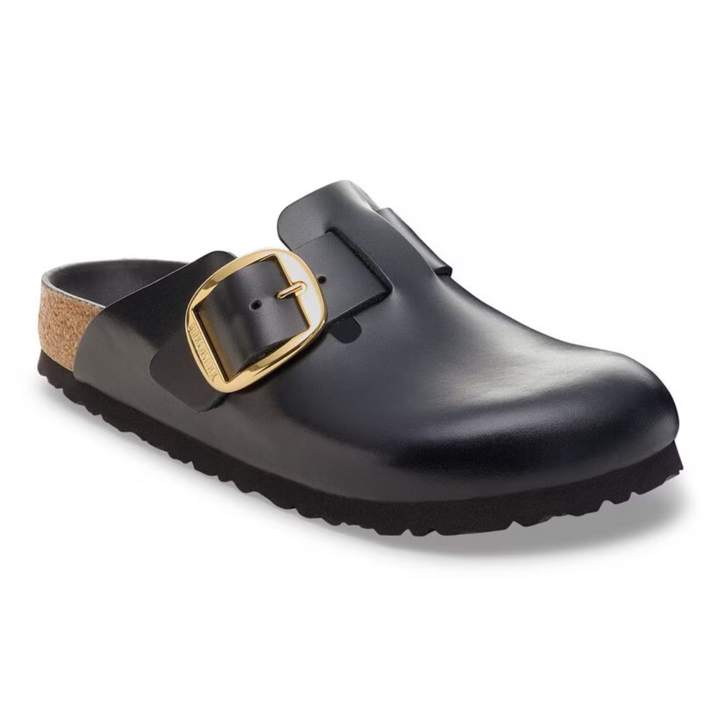 Birkenstock W Boston Big Buckle Dressy Leather Narrow Black I Birkenstock W Boston Big Buckle Dressy Leather Narrow Black I