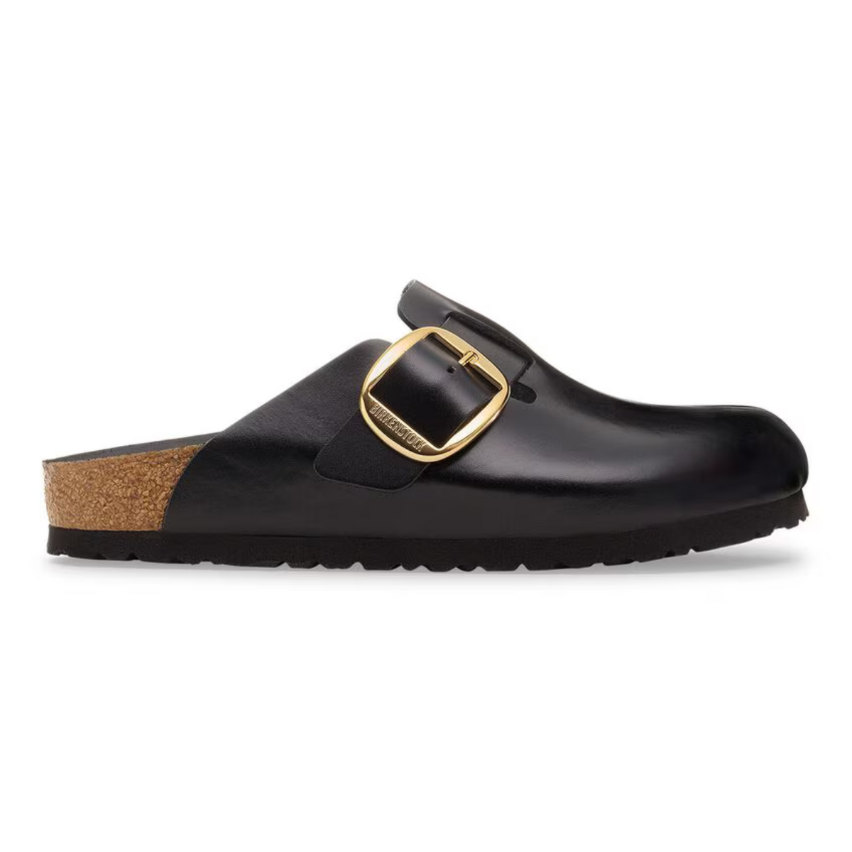 Birkenstock W Boston Big Buckle Dressy Leather Narrow Black