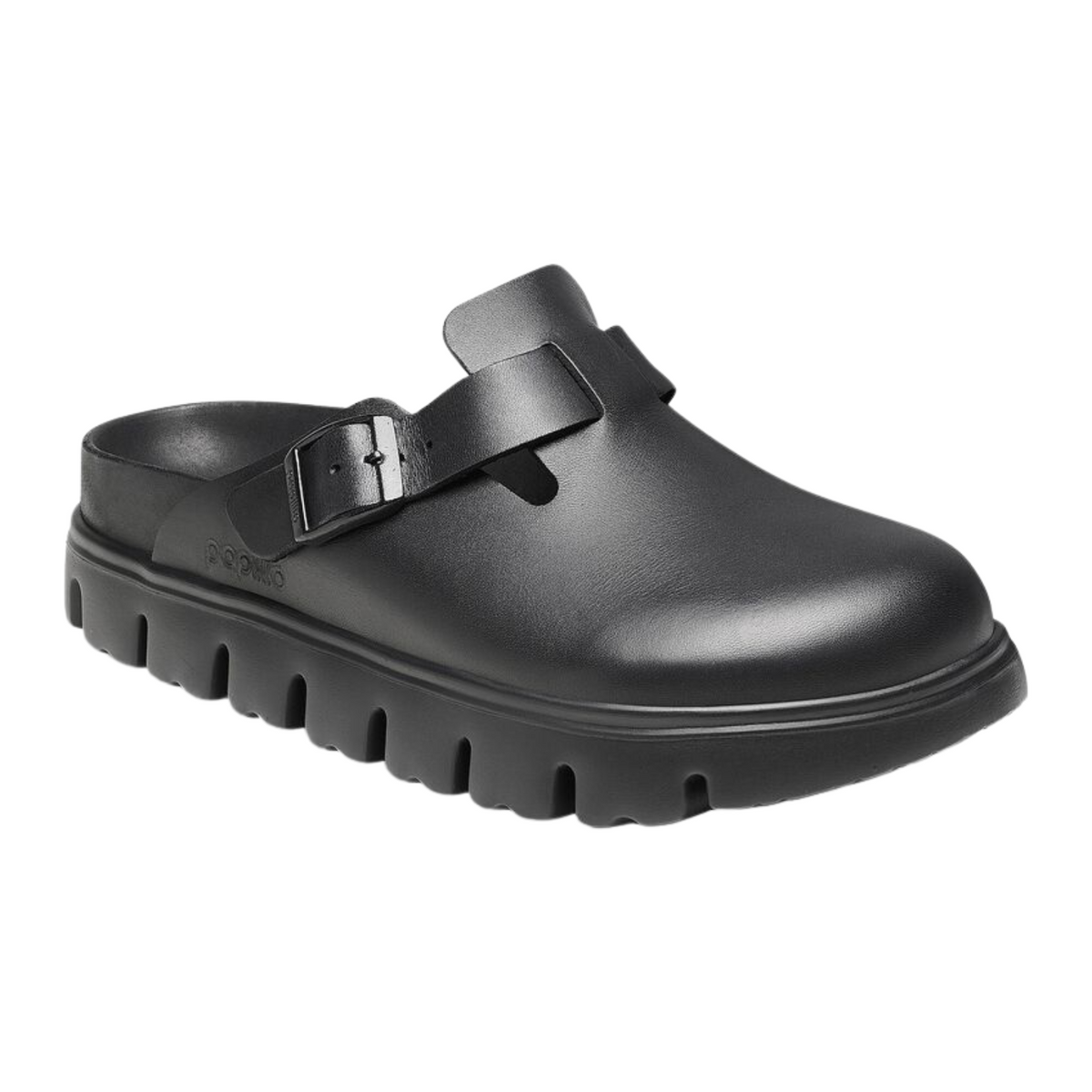 Birkenstock W Boston Exquisite Chunky Narrow Black Leather