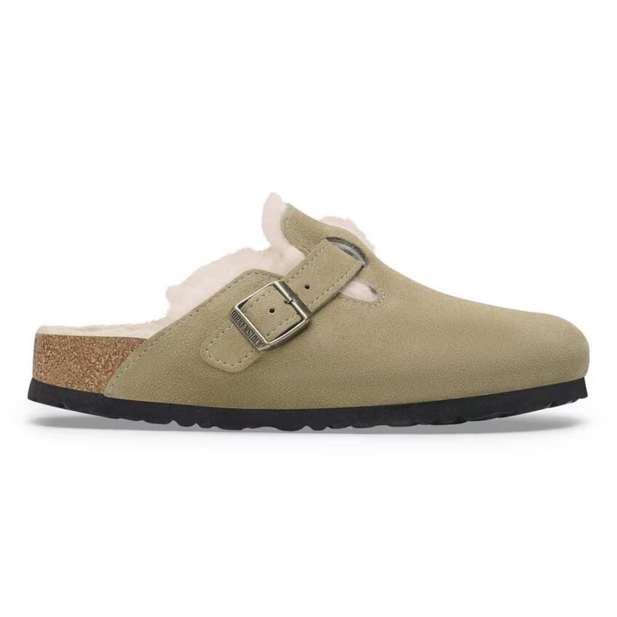 Birkenstock W Boston Shearling Suede Taupe