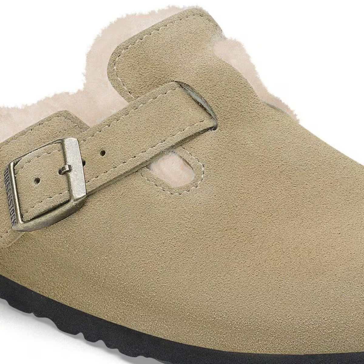 Birkenstock W Boston Shearling Suede Taupe