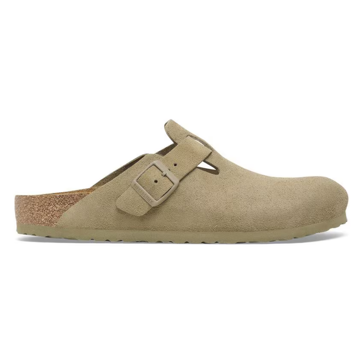 Birkenstock W Boston Suede Narrow - Faded Khaki