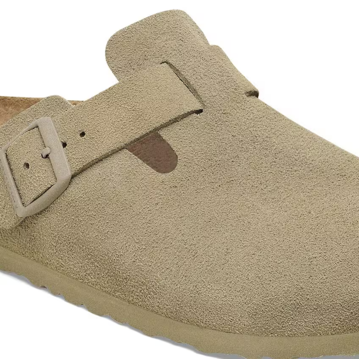 Birkenstock W Boston Suede Narrow - Faded Khaki