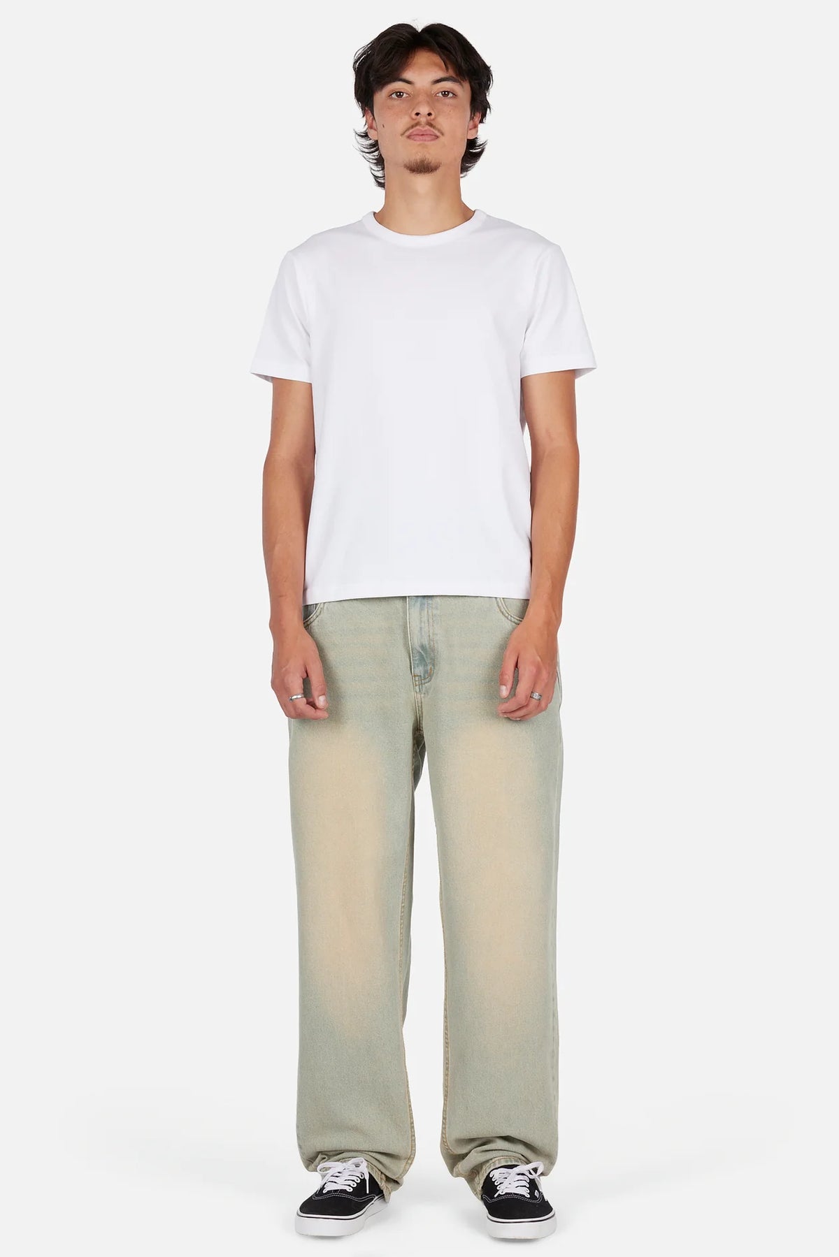 Dime Relaxed Denim Pants Sandblasted Sky Blue
