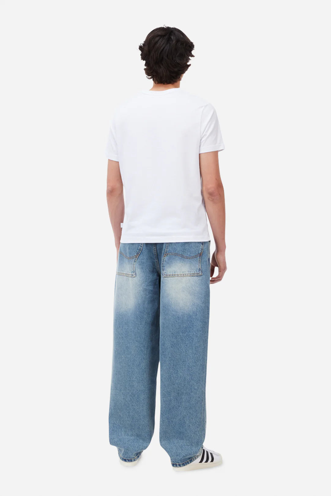 Dime Baggy Denim Pants Sandblasted Indigo