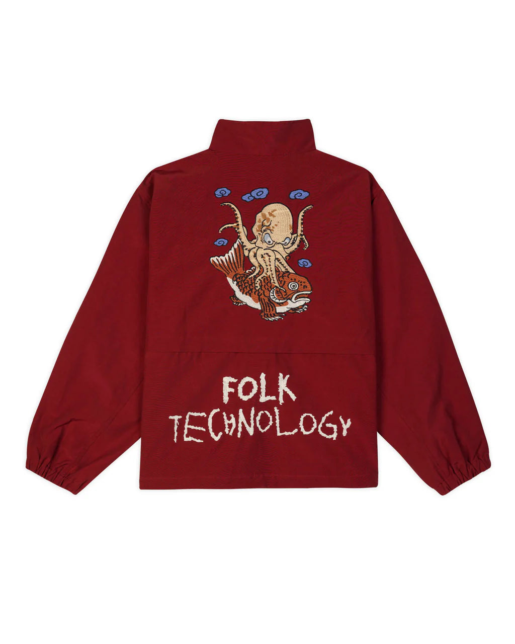 BRAIN DEAD EQUIPMENT RUNNING PULLOVER - RED I BRAINDEAD BRAIN DEAD EQUIPMENT RUNNING PULLOVER - RED I BRAINDEAD
