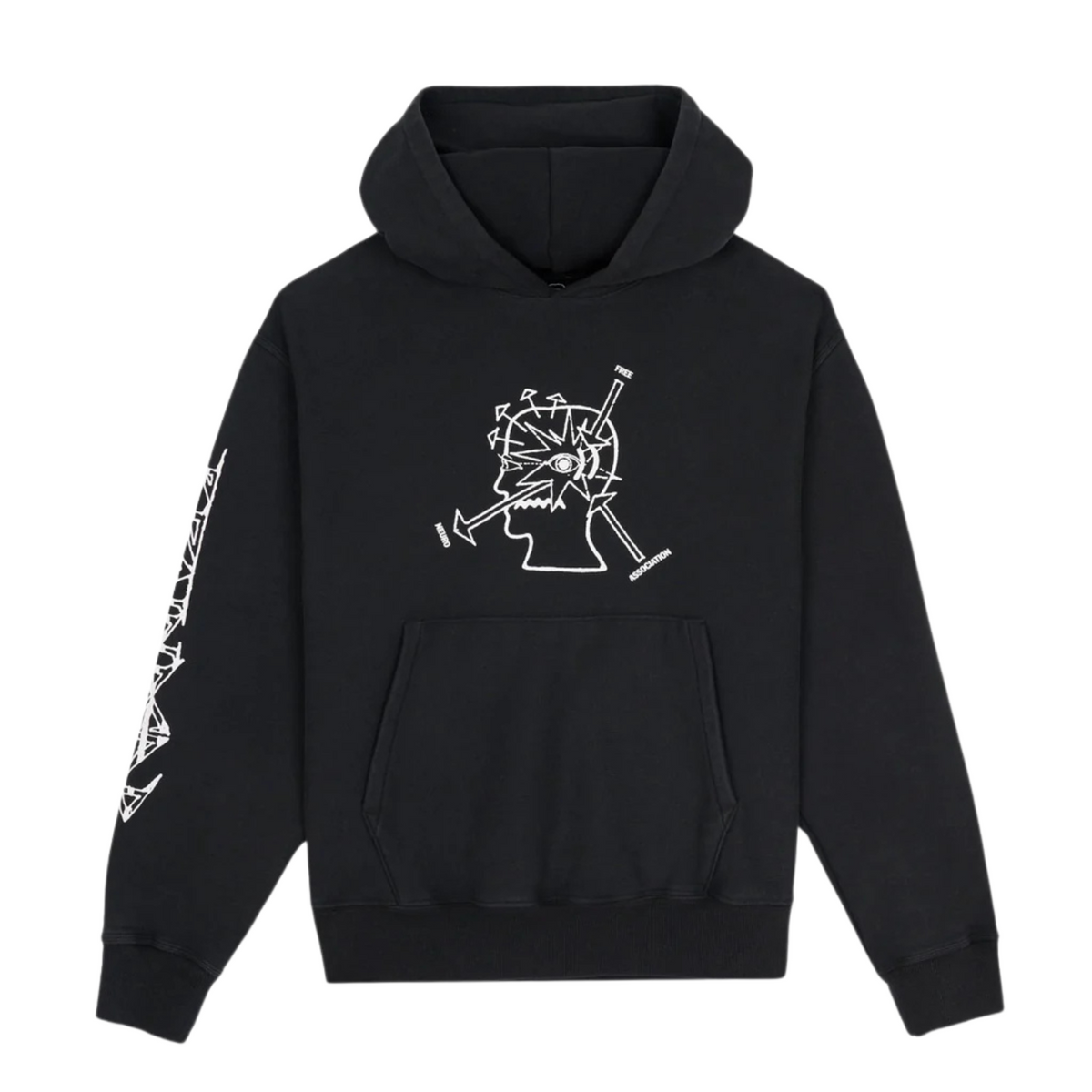 Braindead Neuro Free Association Hoodie Washed Black