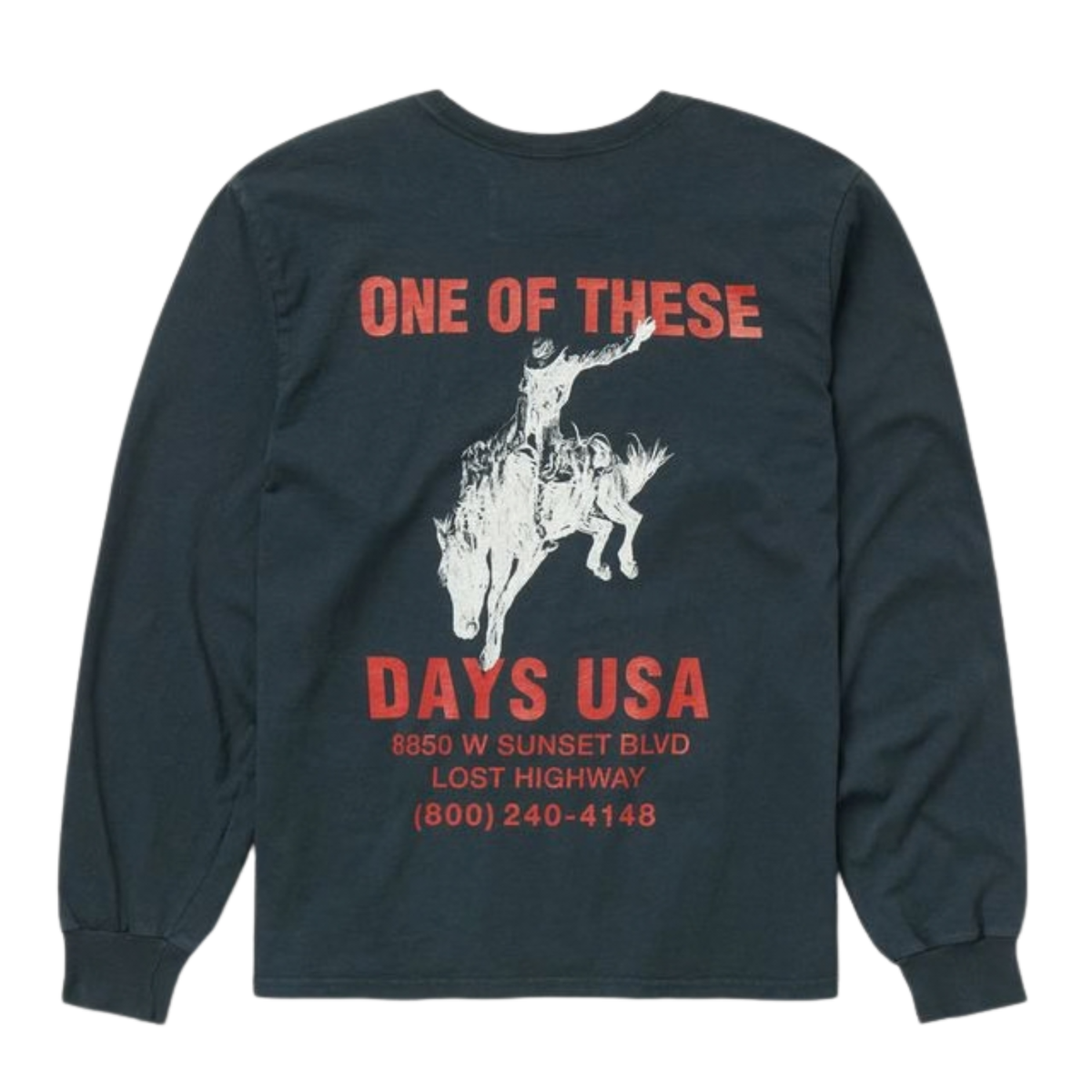 One of These Days Break On Through Long Sleeve T-Shirt Black