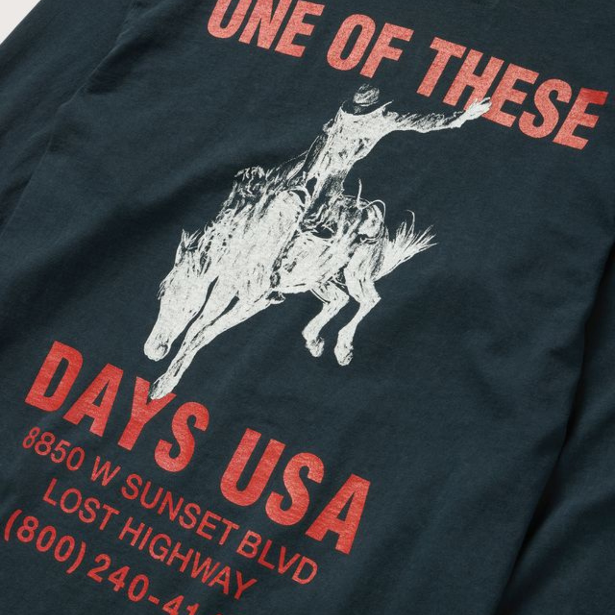 One of These Days Break On Through Long Sleeve T-Shirt Black