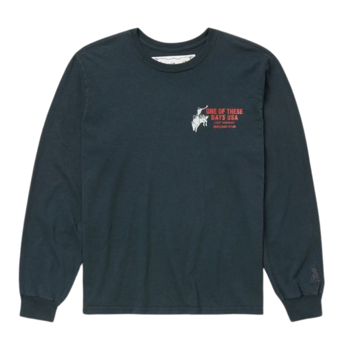 One of These Days Break On Through Long Sleeve T-Shirt Black