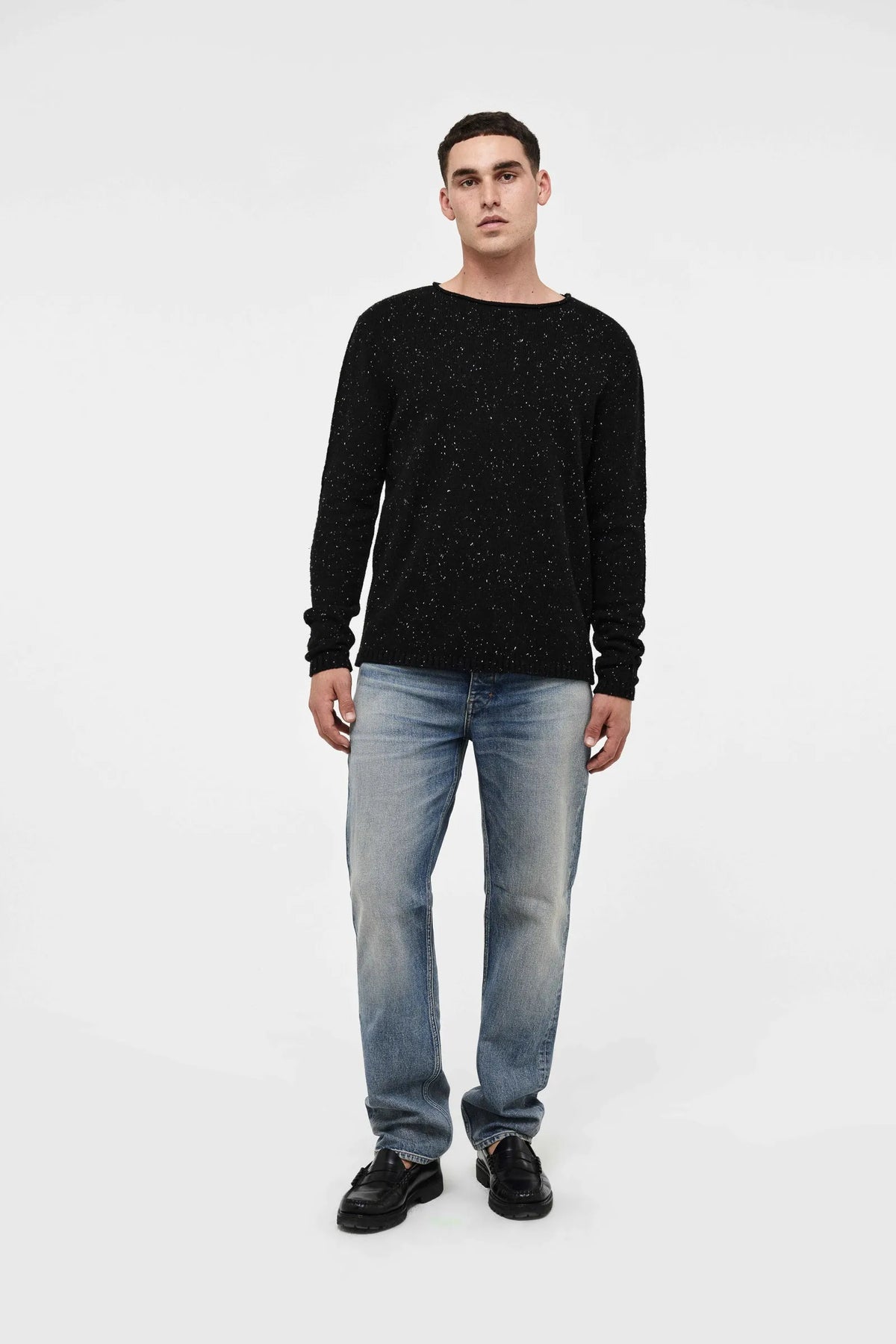 Neuw Denim Chain Knit Crew Black