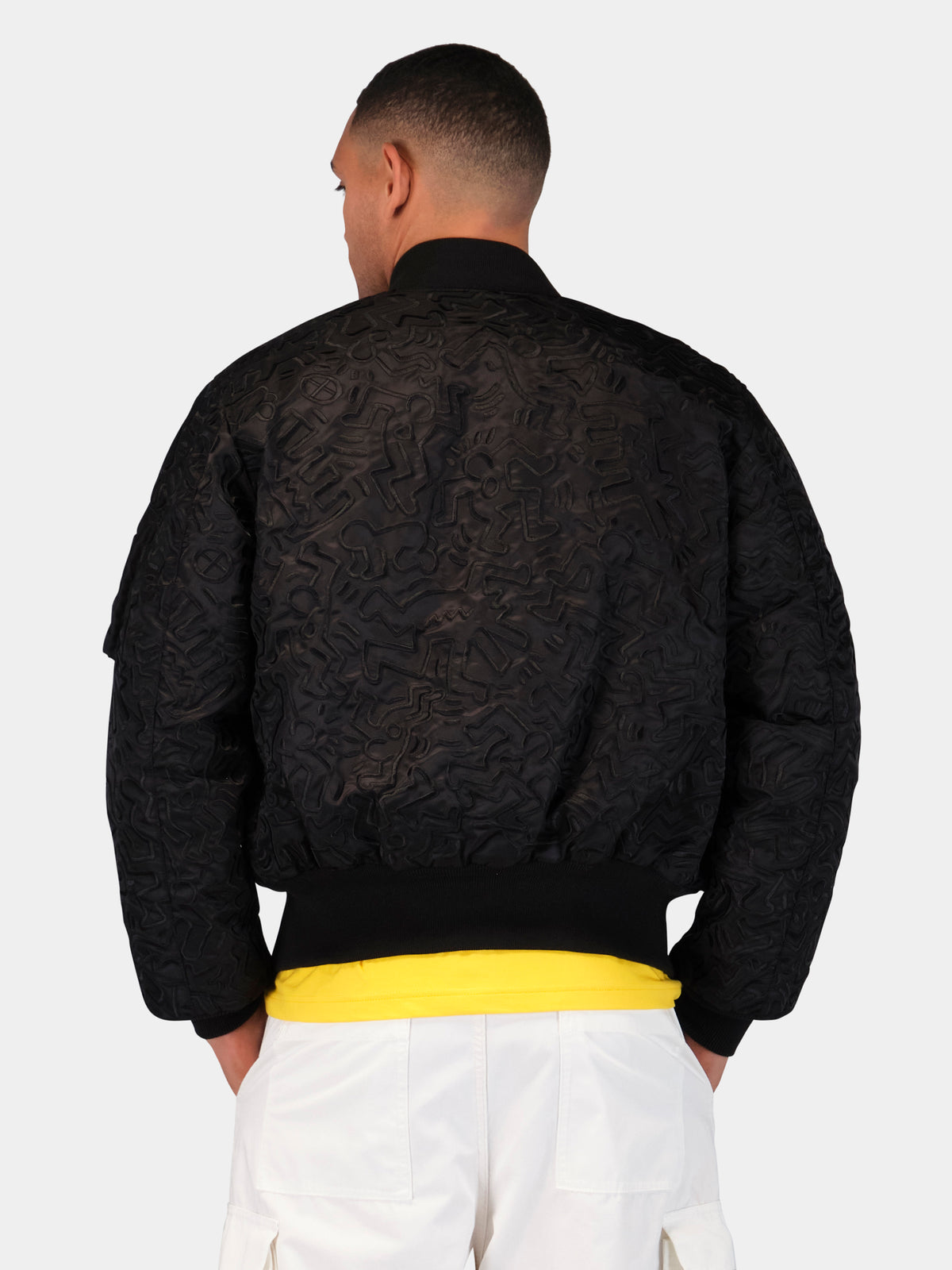 Keith Haring X Alpha MA-1 All Over Embroidery Black