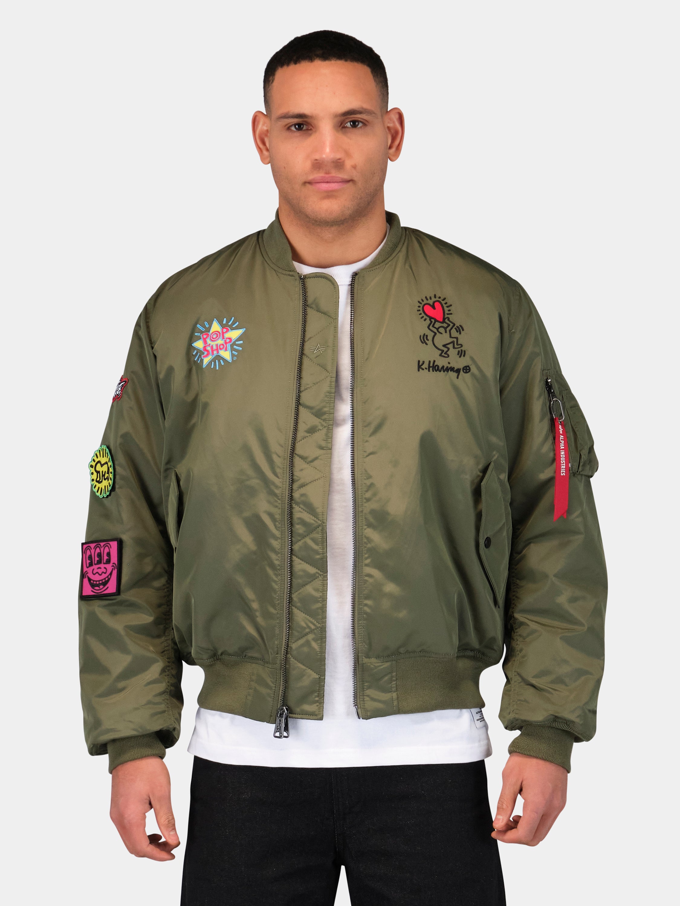 Keith Haring X Alpha MA-1 All Reversible Sage I Momentum