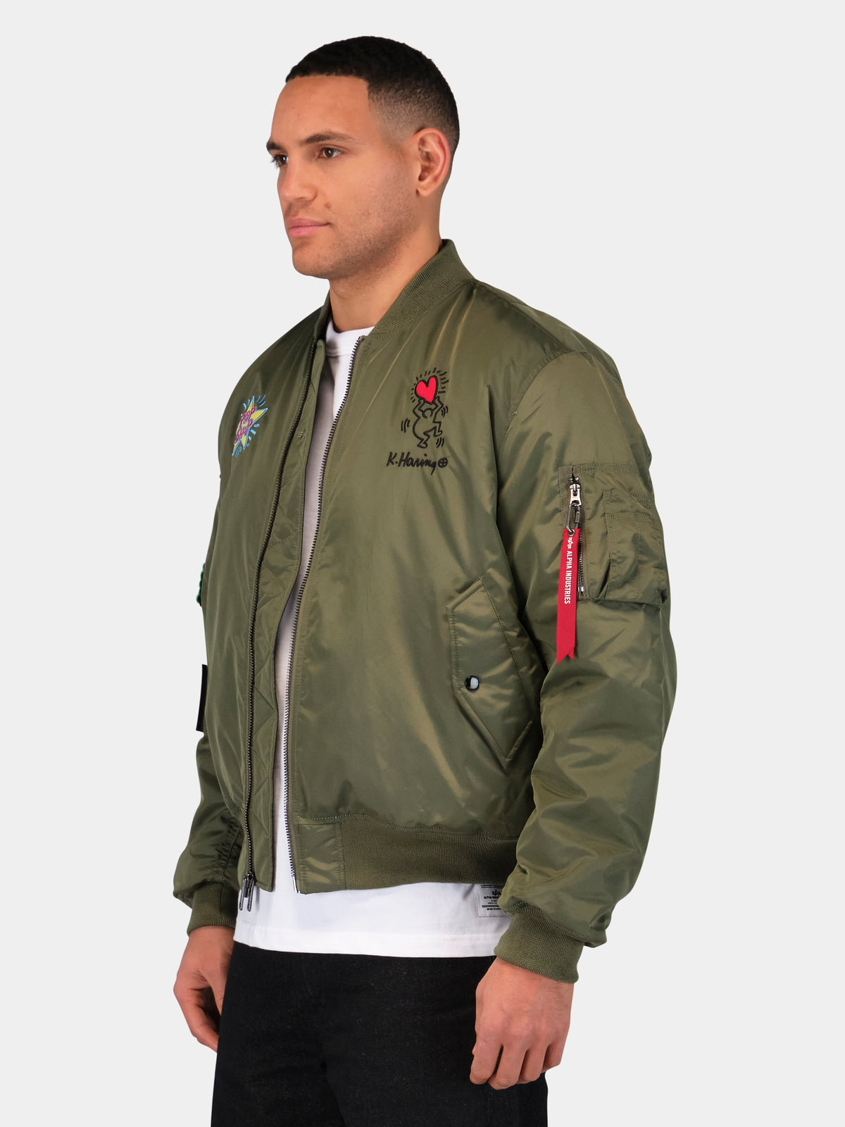 Keith Haring X Alpha MA-1 All Reversible Sage