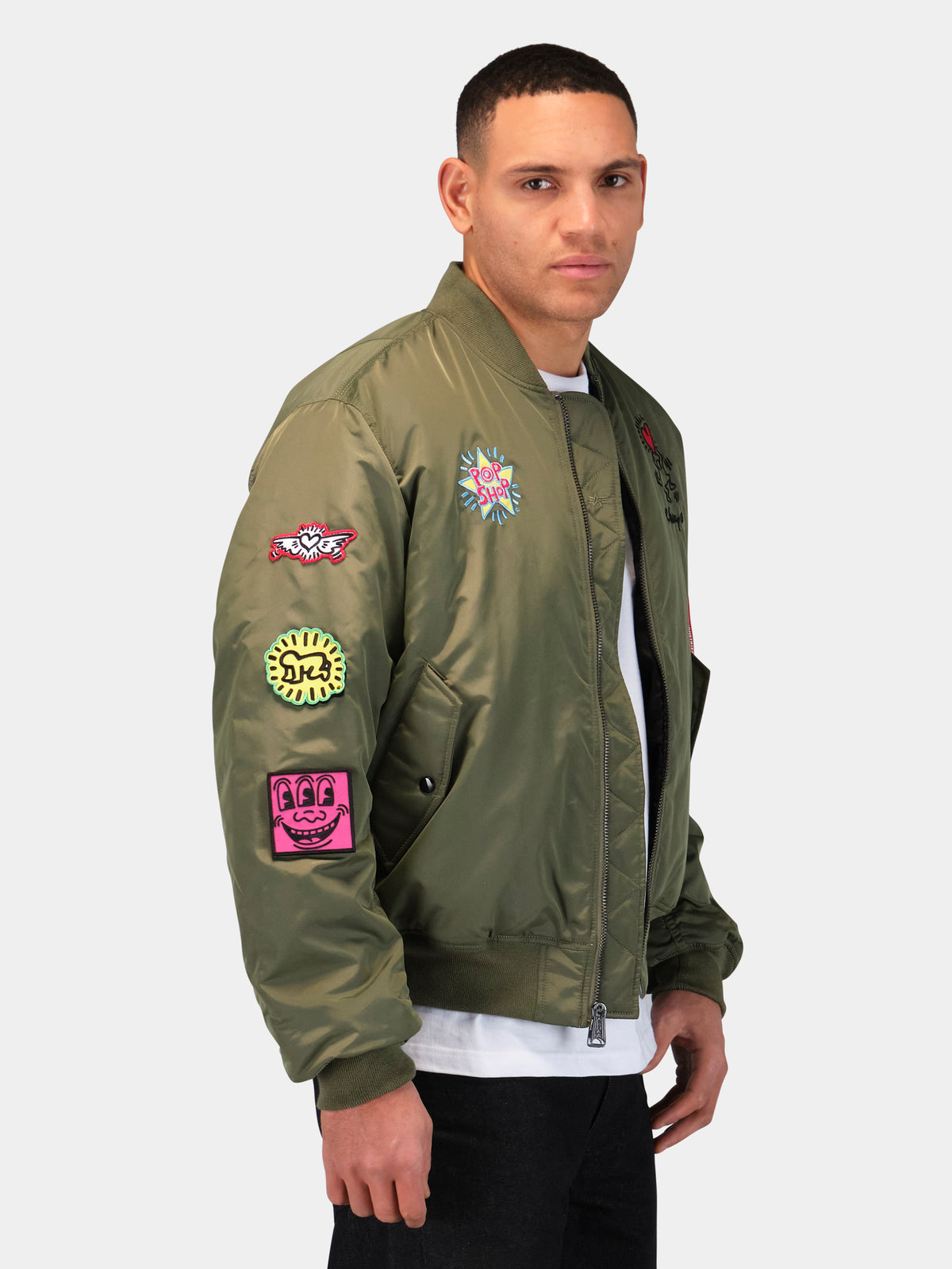 Keith Haring X Alpha MA-1 All Reversible Sage