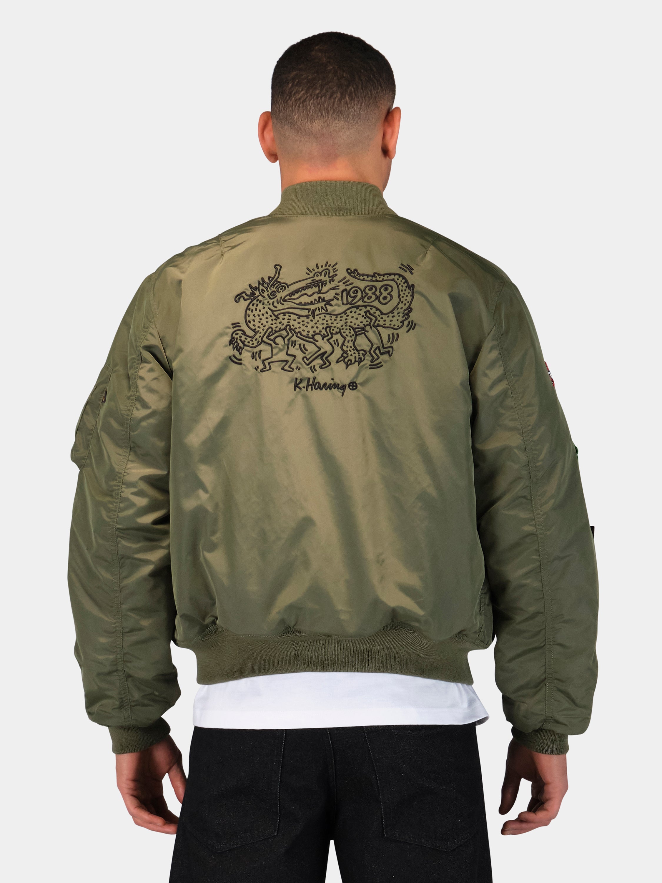 Keith Haring X Alpha MA-1 All Reversible Sage I Momentum